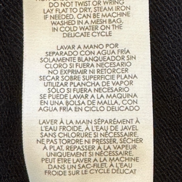 CAbi peek-a-boo long sleeve Black top style 4201 size Medium - Picture 6 of 9